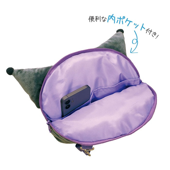 Sanrio | Face Plush Pochette Shoulder Bag 21*6*16Cm Approx. 日本三丽鸥 大脸斜挎包/超大容量 可放手机/钱包等