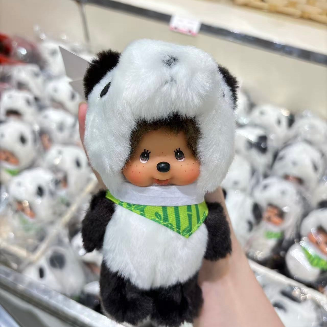Monchhichi | Pop-up Store Limited Mascot Holder Plush Keychain Bag Charm 15cm Approx. (Panda)
