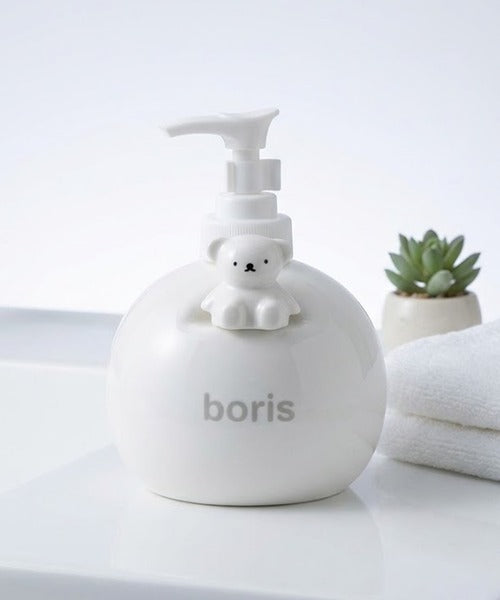 MIFFY | Boris Soap Dispenser White Pump Container Interior 130x95x90mm