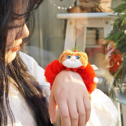 Mewji♡Cat Mascot Scrunchie Hair Tie 妙吉猫 毛茸茸大肠发圈/头绳 Bn 狸花猫