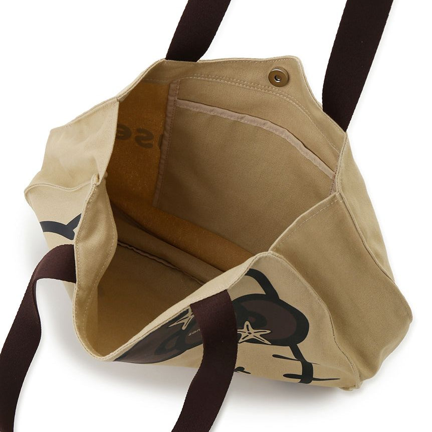 SANRIO HOUSE | Hello Kitty Face Die-cut Tote Bag 340x460x650mm (BEG)