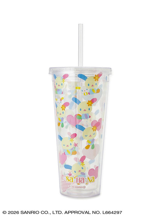 SANRIO HOUSE | Usahana Clear Tumblers with Straw 600ml