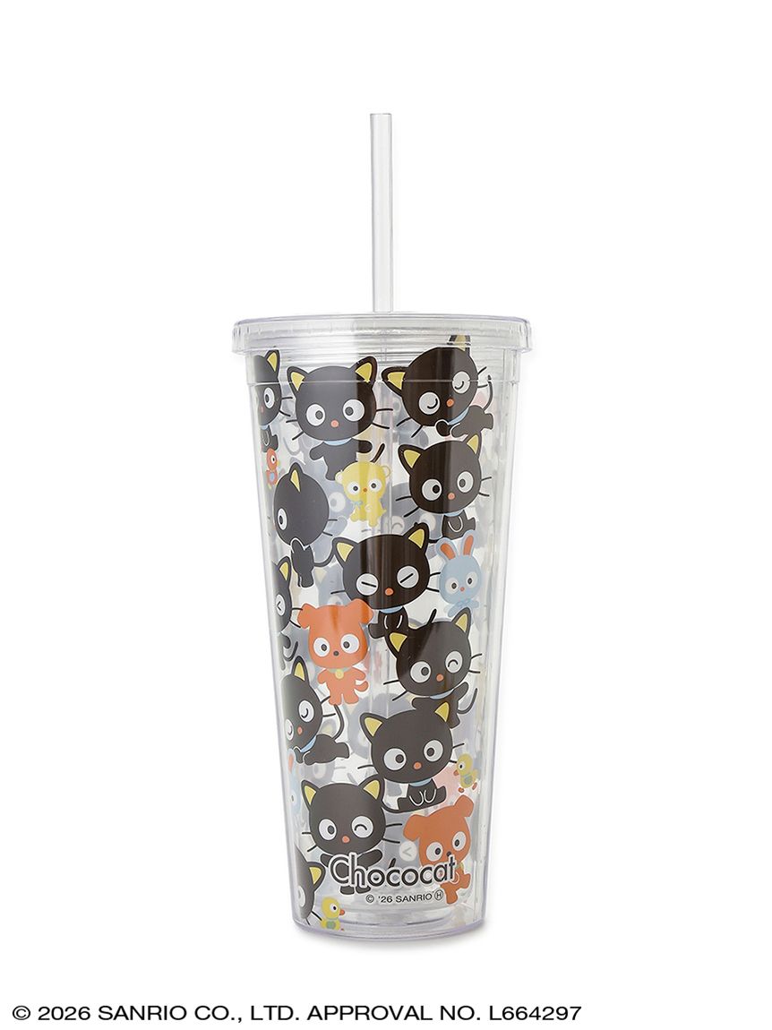 SANRIO HOUSE | Chococat Clear Tumblers with Straw 600ml
