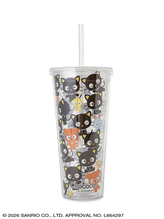 SANRIO HOUSE | Chococat Clear Tumblers with Straw 600ml