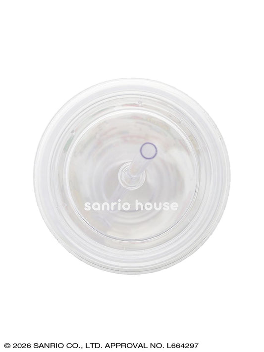 SANRIO HOUSE | Marron Cream Clear Tumblers with Straw 600ml
