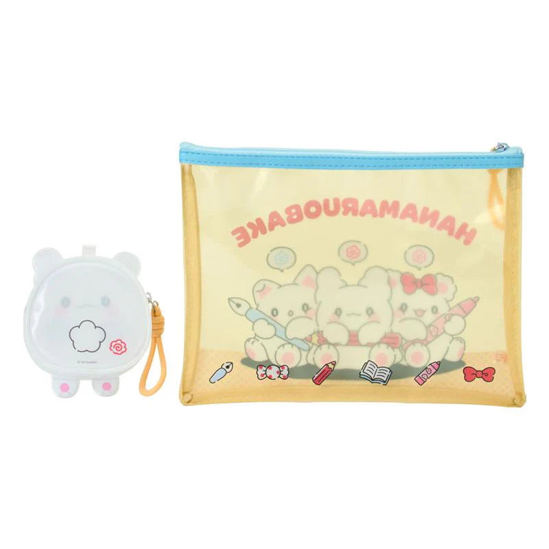 SANRIO | Hanamaruobake Clear Pouch Set 250×5×190mm & 90×43×85mm  (Together with Friends)