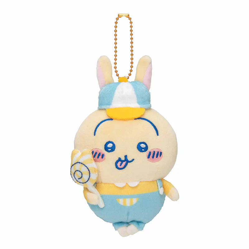 CHIIKAWA | Usagi Mascot Holder Bag Charm Keychain 140×100×80mm (Exciting Amusement Park)