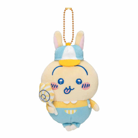 CHIIKAWA | Usagi Mascot Holder Bag Charm Keychain 140×100×80mm (Exciting Amusement Park)