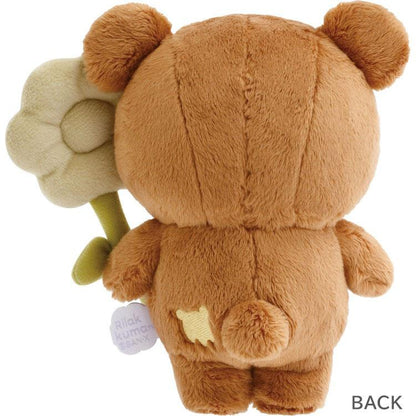 San-X | ChairoiKoguma Plush Toy Plush Doll 165×160×85mm (Basic Rilakkuma Flower)