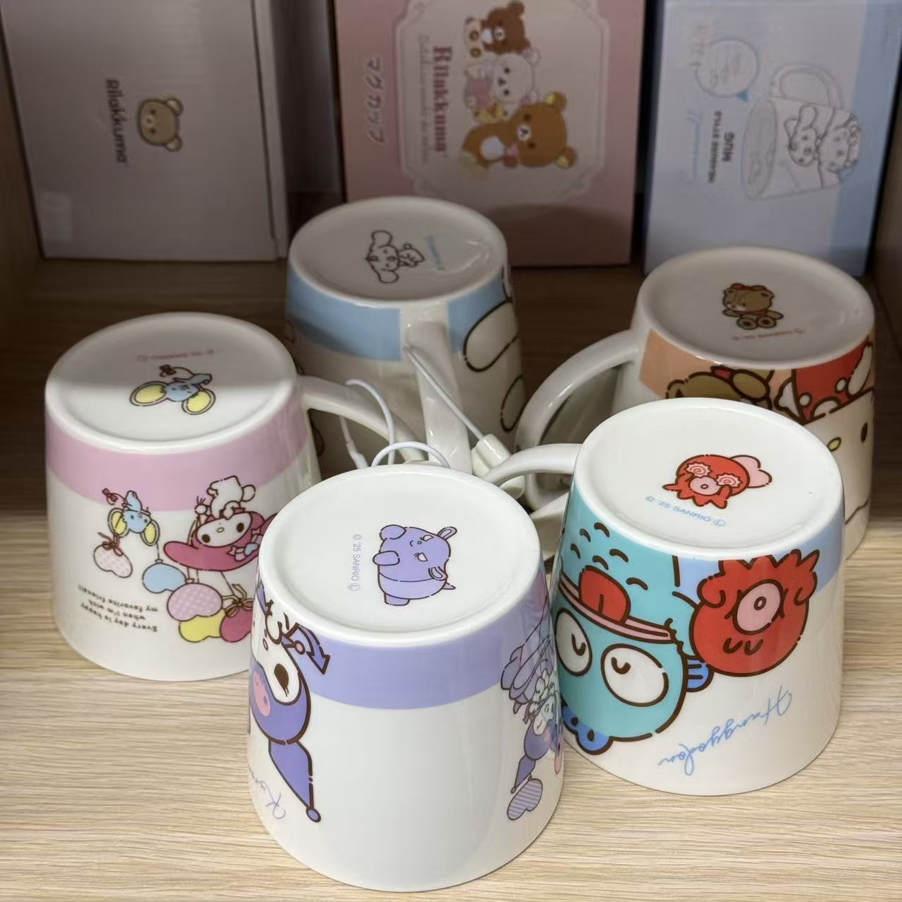 SANRIO | Kuromi Ceramic Mug Cup can be used in the microwave and dishwasher 80×Φ88mm (Milk Balloon)