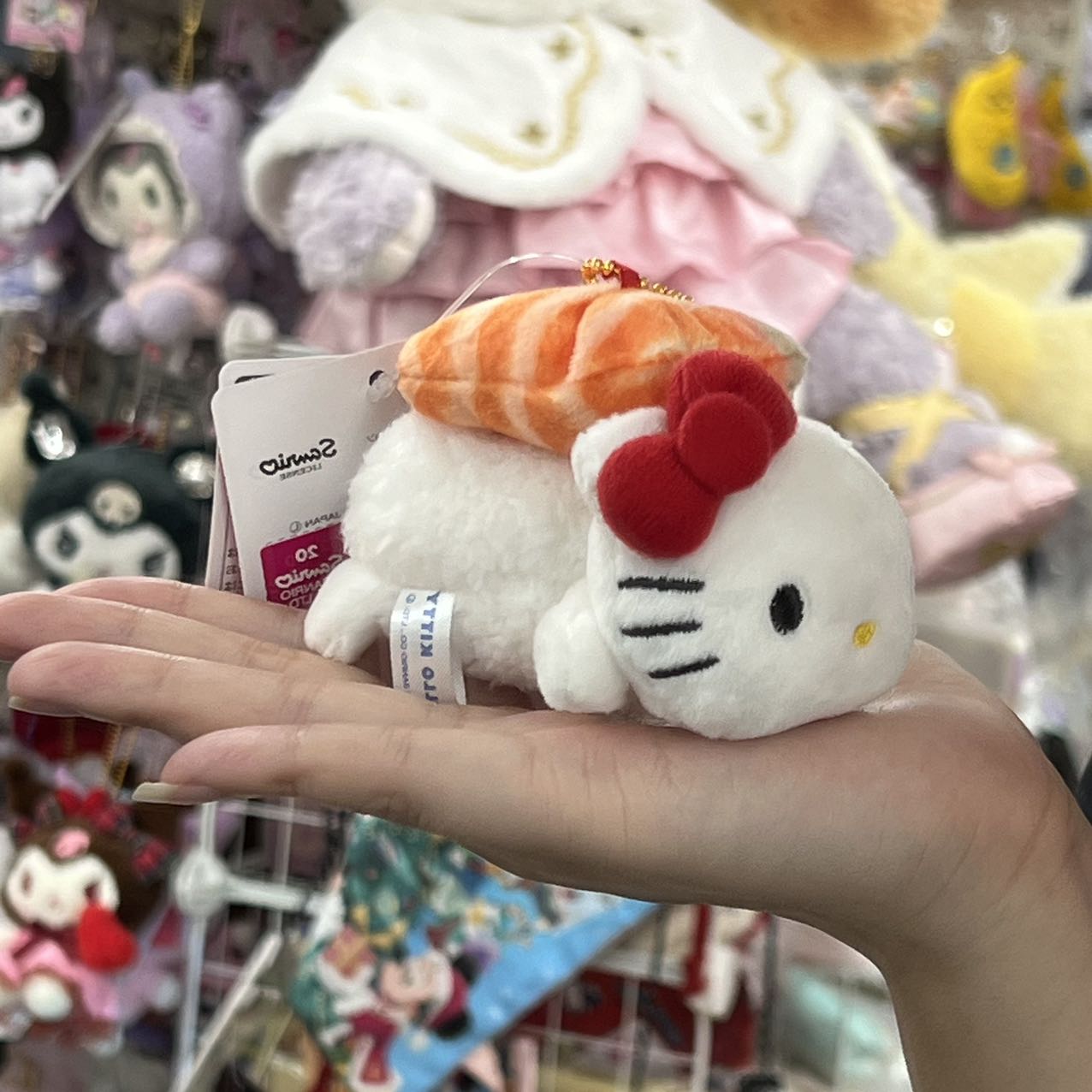 Sanrio | Hello Kitty Mascot Holder Keychain (Sushi) Approx.10Cm 日本三丽鸥 凯蒂猫挂件/包挂/钥匙链（寿司系列）