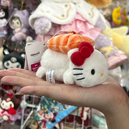 Sanrio | Hello Kitty Mascot Holder Keychain (Sushi) Approx.10Cm 日本三丽鸥 凯蒂猫挂件/包挂/钥匙链（寿司系列）