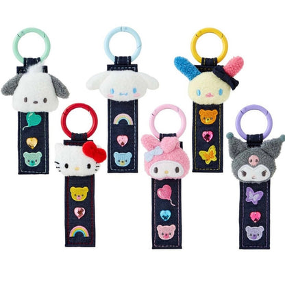 Sanrio | Tag Key Holder 6×1.5×10Cm (Denim Patch)