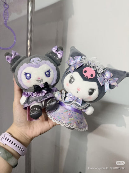 SANRIO | Kuromi Mascot Holder Plush Keychain Bag Charm 100mm Approx. (Romantic Sweets)
