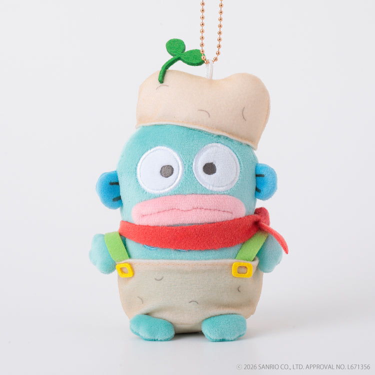 SANRIO | Hangyodon Freshly Harvested Farm Squishy Mascot Keychain Bag Charm 120mm Approx. (Potato