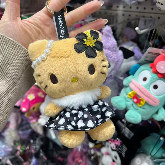 SANRIO | Hello Kitty Plush Mascot Bag Charm Keychain 135mm (Sun-tanned Leopard)