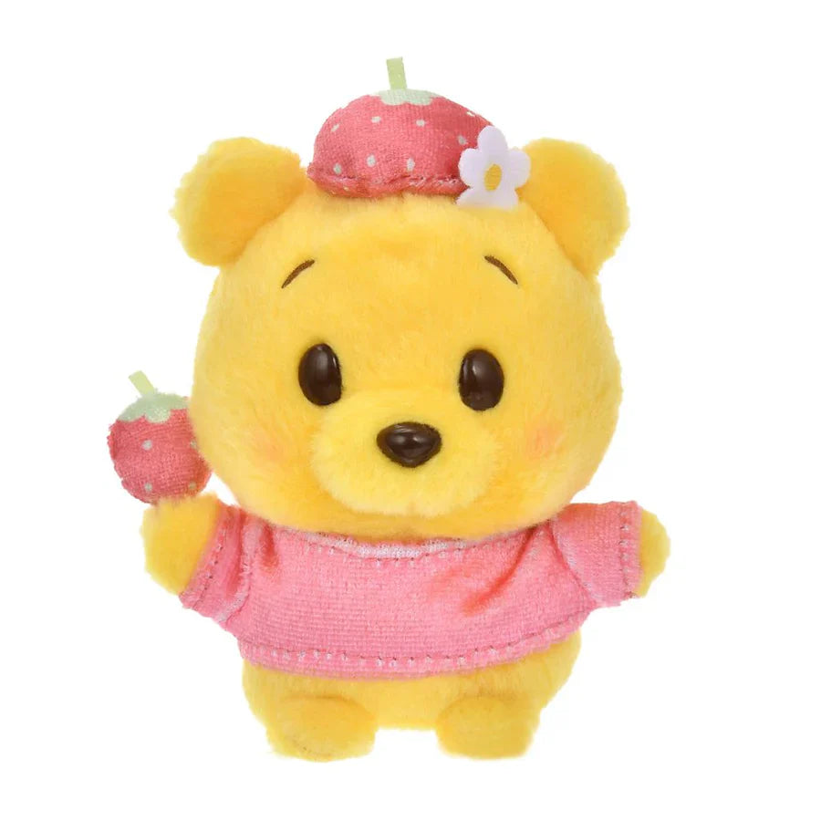 DISNEY | Winnie the Pooh Urupocha-chan Plush Doll H12×W12.5×D8cm (STRAWBERRY COLLECTION)