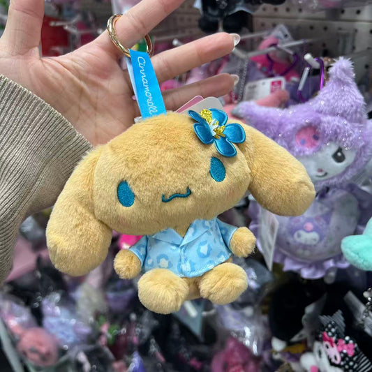 SANRIO | Cinnamoroll Plush Mascot Bag Charm Keychain 135mm (Sun-tanned Leopard)