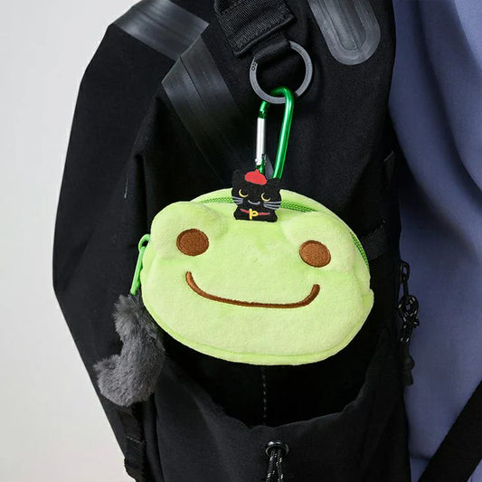 Pickles the Frog | Bag Charm Carabiner Pouch with Pierre Basic 90×120×35mm