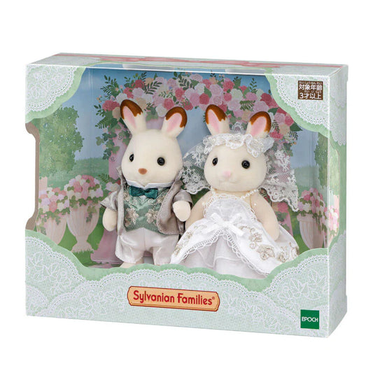 【JP】Sylvanian Families | Lovely Wedding Pair Set Ivy Embroidery Rabbit Japan 2025
