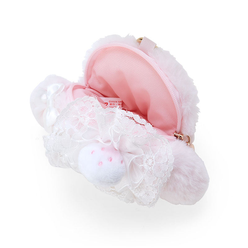 Sanrio | My Melody Face-Shaped Pouch 14 X 6 11 Cm (White Strawberry Tea Time Series)