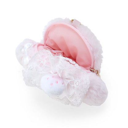 Sanrio | My Melody Face-Shaped Pouch 14 X 6 11 Cm (White Strawberry Tea Time Series)
