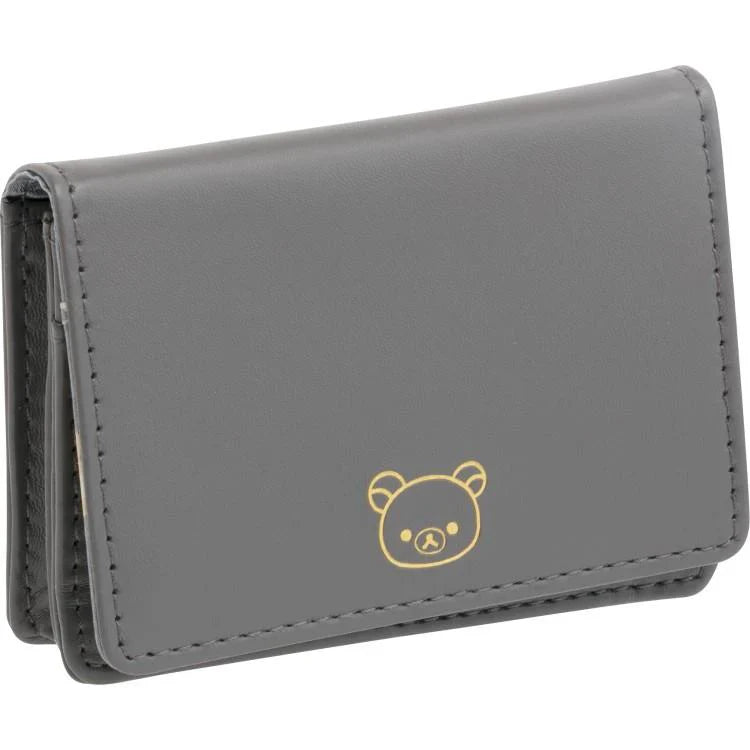 SAN-X | Rilakkuma Card Case 80×110×30mm (Gray Black)