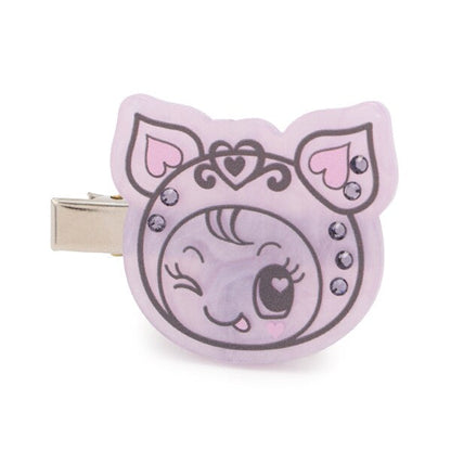 NARUMIYA Chatacter | Mezzo Piano Purple Sparkly Bangs Clips Hair Clip 50×40mm (25th Anniversary / POPUP Limited)