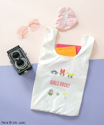 The Powerpuff Girls X Accommode | Foldable Eco Bag & Keychain 10Cm×10Cm×3Cm White