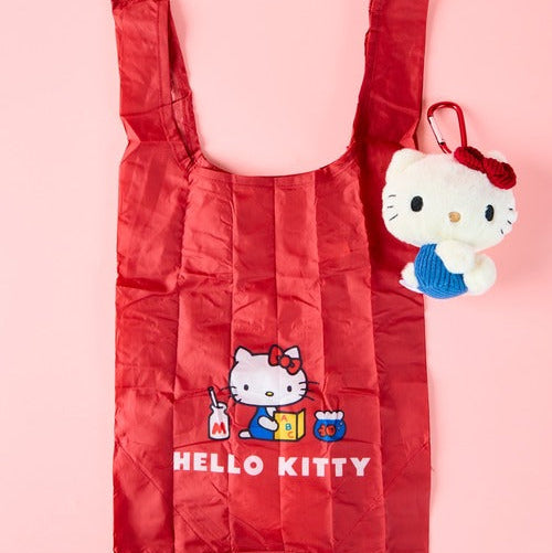 SANRIO | Hello Kitty Plush Eco Bag Keychain Bag Charm 145×100×160mm (Classic) (Copy)