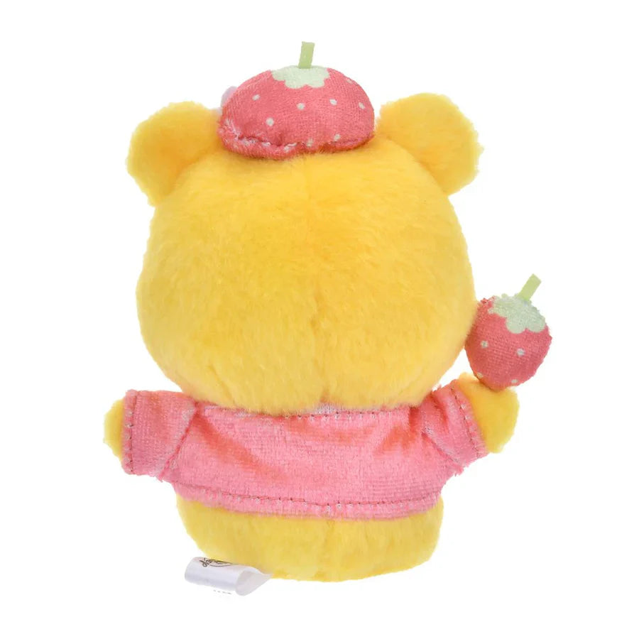 DISNEY | Winnie the Pooh Urupocha-chan Plush Doll H12×W12.5×D8cm (STRAWBERRY COLLECTION)