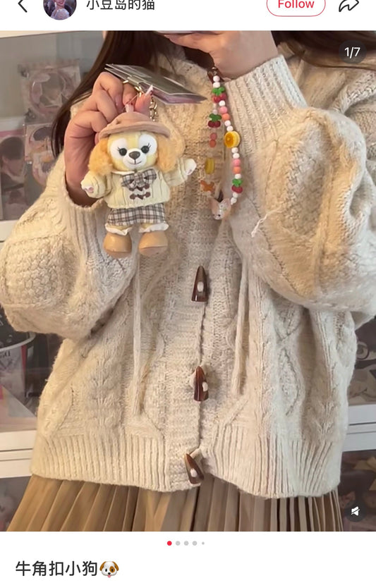 DISNEY | Shang Hai Disney CookieAnn Mascot Holder Plush Keychain Bag Charm (Let’s Learn with Duffy and Friends)