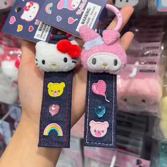 Sanrio | Tag Key Holder 6×1.5×10Cm (Denim Patch)