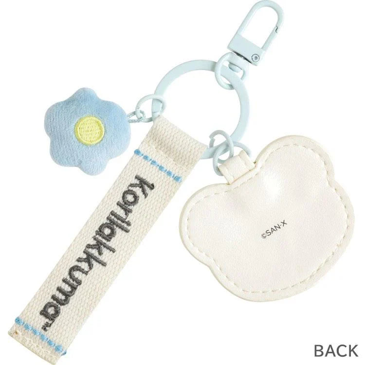 San-X | Korilakkuma Keychain Key Holder 50×55mm (Basic Rilakkuma Flower)