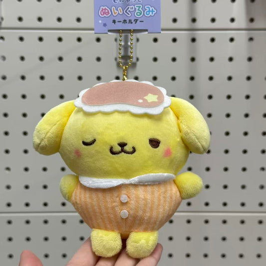 SANRIO x Crux | Pom Pom Purin Plush Keychain Bag Charm Mascot 190×160×70mm (Munyatto)