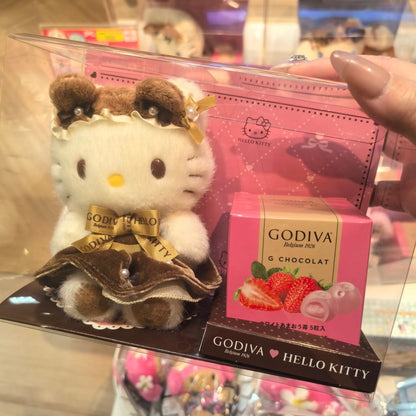 Godiva x Sanrio | Hello Kitty Plush Keychain & Strawberry Chocolate