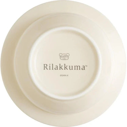 SAN-X | Rilakkuma Ceramic Bowl Beige φ160mm (Lettering)