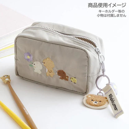 BASIC RILAKKUMA Flower Pouch Gray