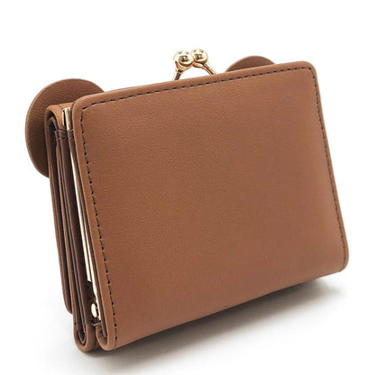 SAN-X | Rilakkuma Chairoikoguma Clasp Trifold Wallet Mini Wallet Clasp Coin Pouch 100x80x30mm