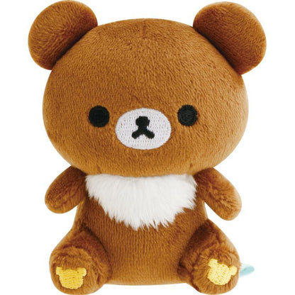 San-X | Rilakkuma Chairoi Koguma Sitting Mini Tenori Plush 75×60×40Mm (Lovely House)