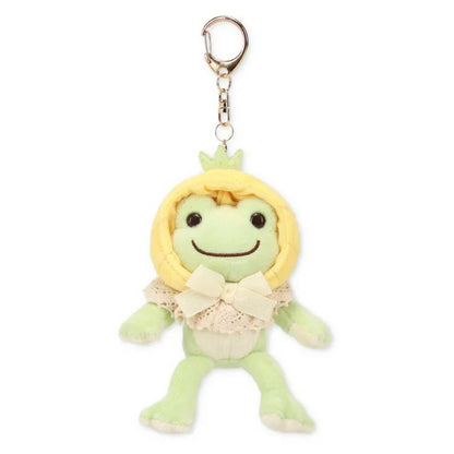 Pickles the Frog | Mascot Holder Plush Keychain Always Fruits 15×7×4.5cm (Pineapple)