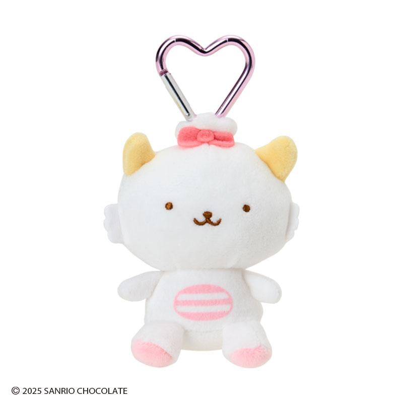 SANRIO | Gaopowerroo Pawaru Egg Plush Mini Mascot Holder with Heart Carabiner about 7×6×8cm