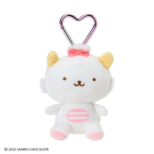 SANRIO | Gaopowerroo Pawaru Egg Plush Mini Mascot Holder with Heart Carabiner about 7×6×8cm