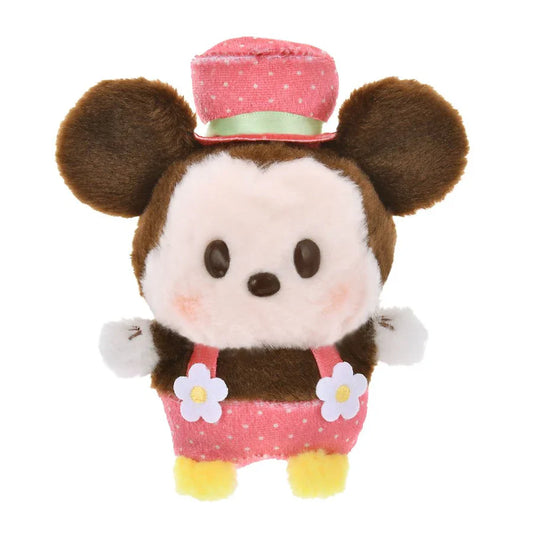 DISNEY | Mickey Mouse Urupocha-chan Plush Doll H12×W12.5×D8cm (STRAWBERRY COLLECTION)