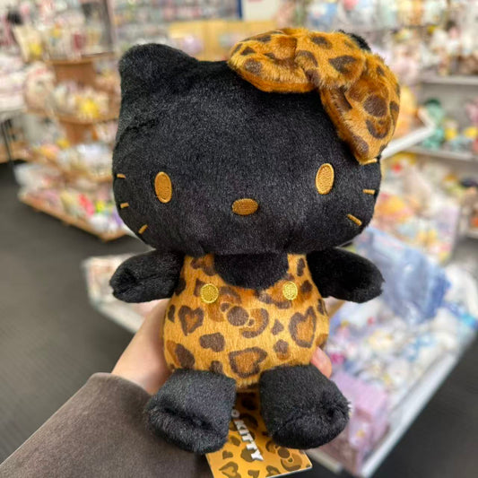 SANRIO | Hello Kitty Sitting Plush Toy Plush Doll 190×140×95mm (Leopard Yellow Black)