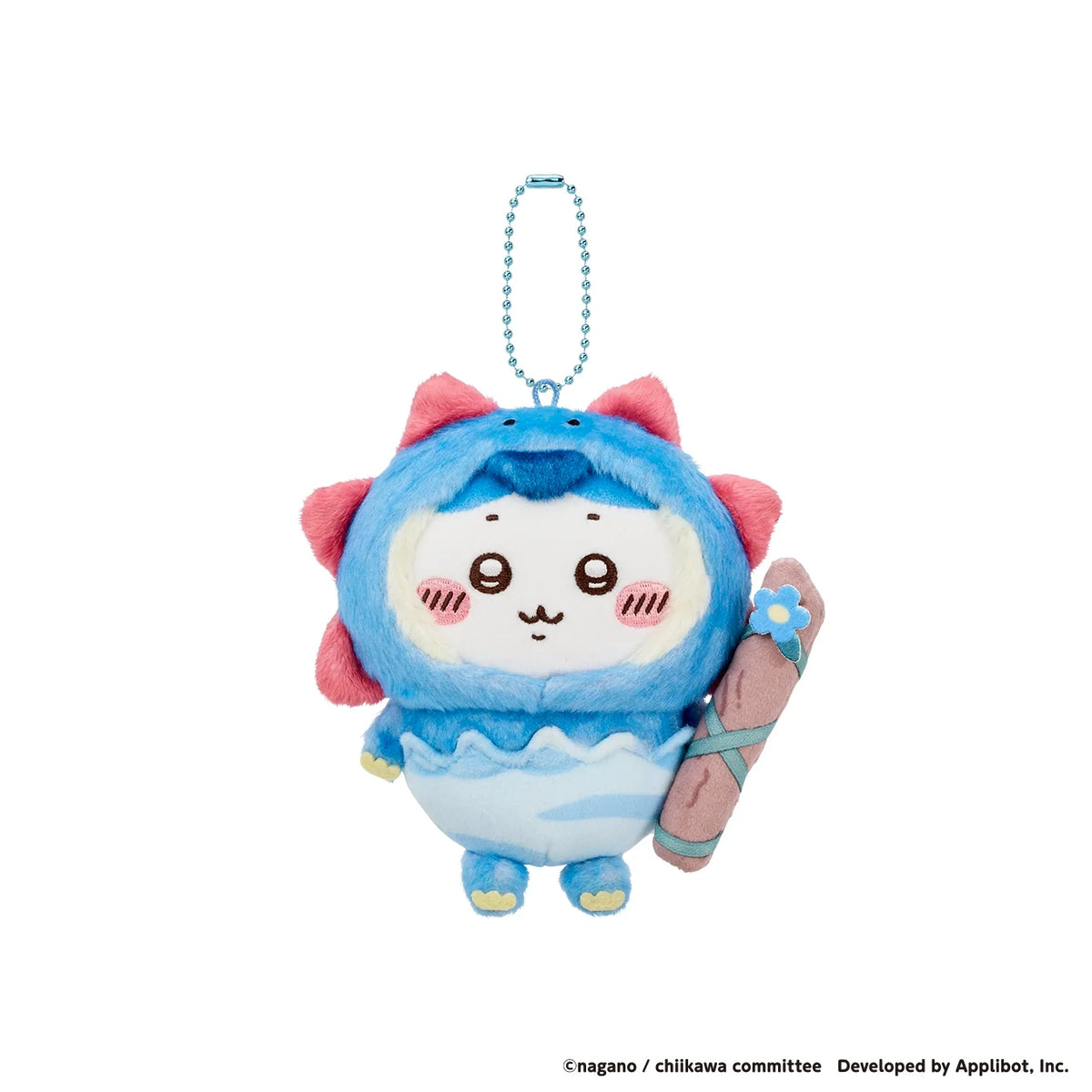 CHIIKAWA | Chiikawa Pocket Dinosaur Mascot Keychain Bag Charm 125x110x60mm (Hachiware)