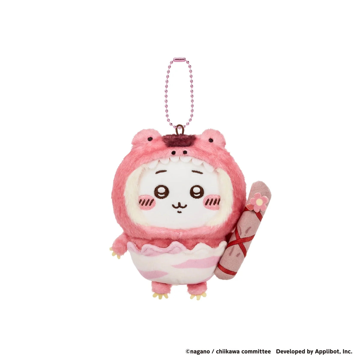 CHIIKAWA | Chiikawa Pocket Dinosaur Mascot Keychain Bag Charm 125x110x60mm (Chiikawa)