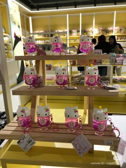 SANRIO | Hello Kitty 90s Colorful Soda Keychain H69xW40xD35mm (Kaohana - Pink)