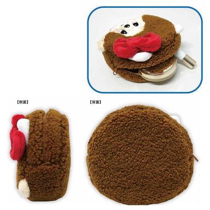 Monchhichi × Sanrio | Mascot Cosmetic Pouch 155×145×50Mm (Hello Kitty)