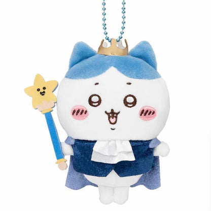 Chiikawa | Mascot Holder Keychain H120×W95×D40Mm (Birthday) 吉伊卡哇 毛绒玩偶挂件/包挂/钥匙链（生日系列） Hachiware